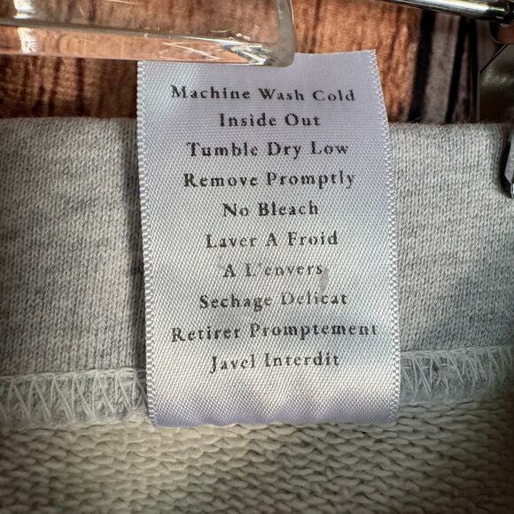 Frank & Eileen Sweatpants Catherine 24" Favorite Gray Cropped Raw Hem Size L - Picture 9 of 9